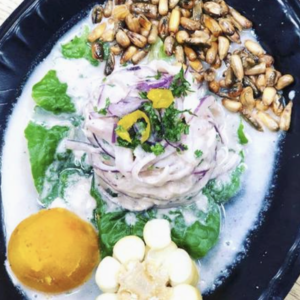 Ceviche de pescado (of fish)